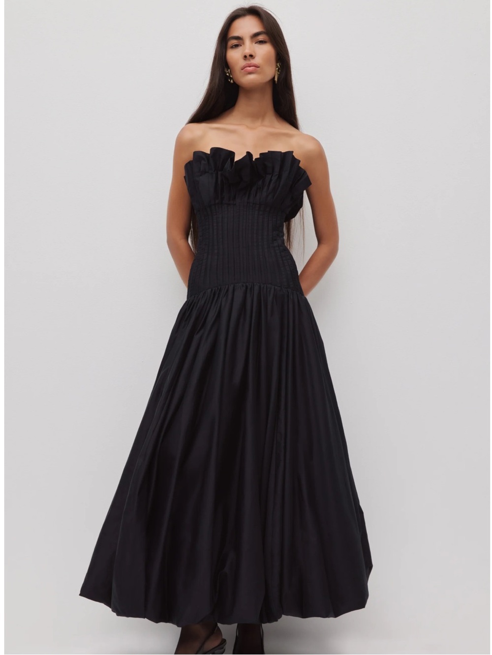 Aje IVY BUBBLE HEM GOWN